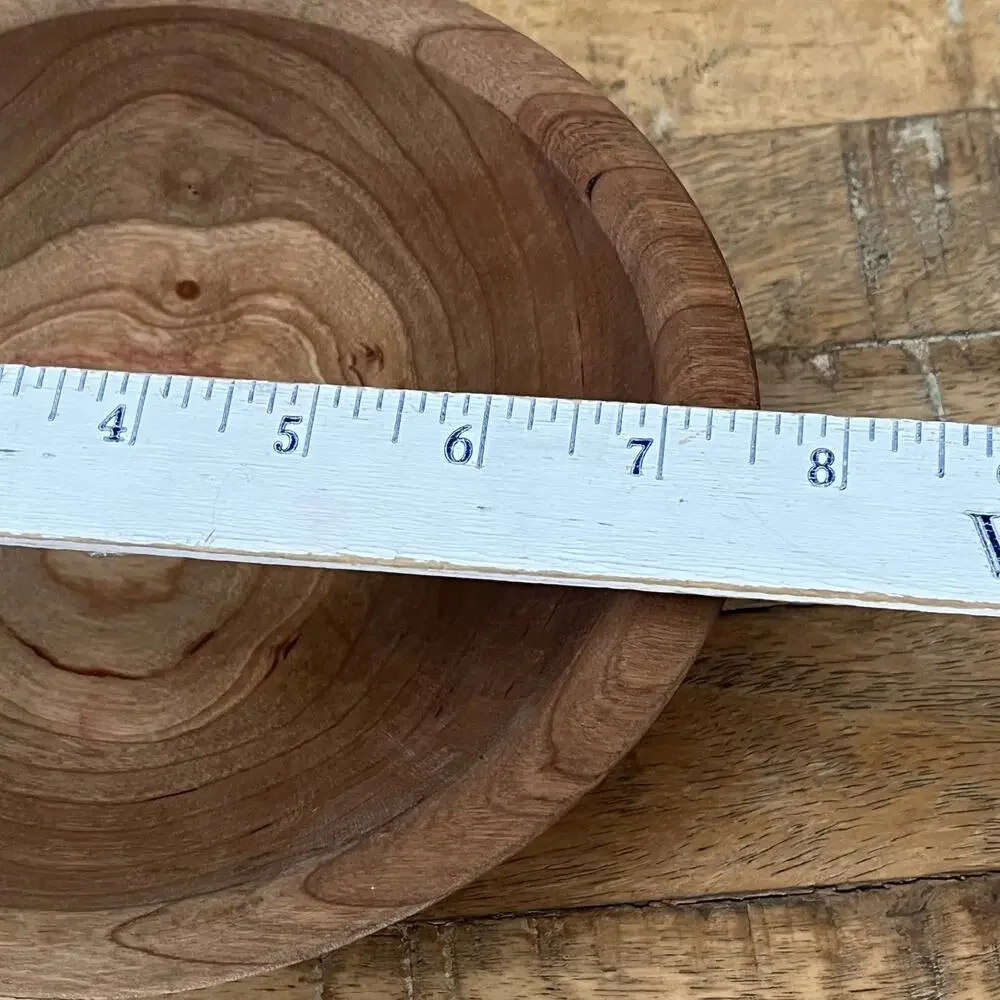 2 Handmade Wooden Bowls 7.5